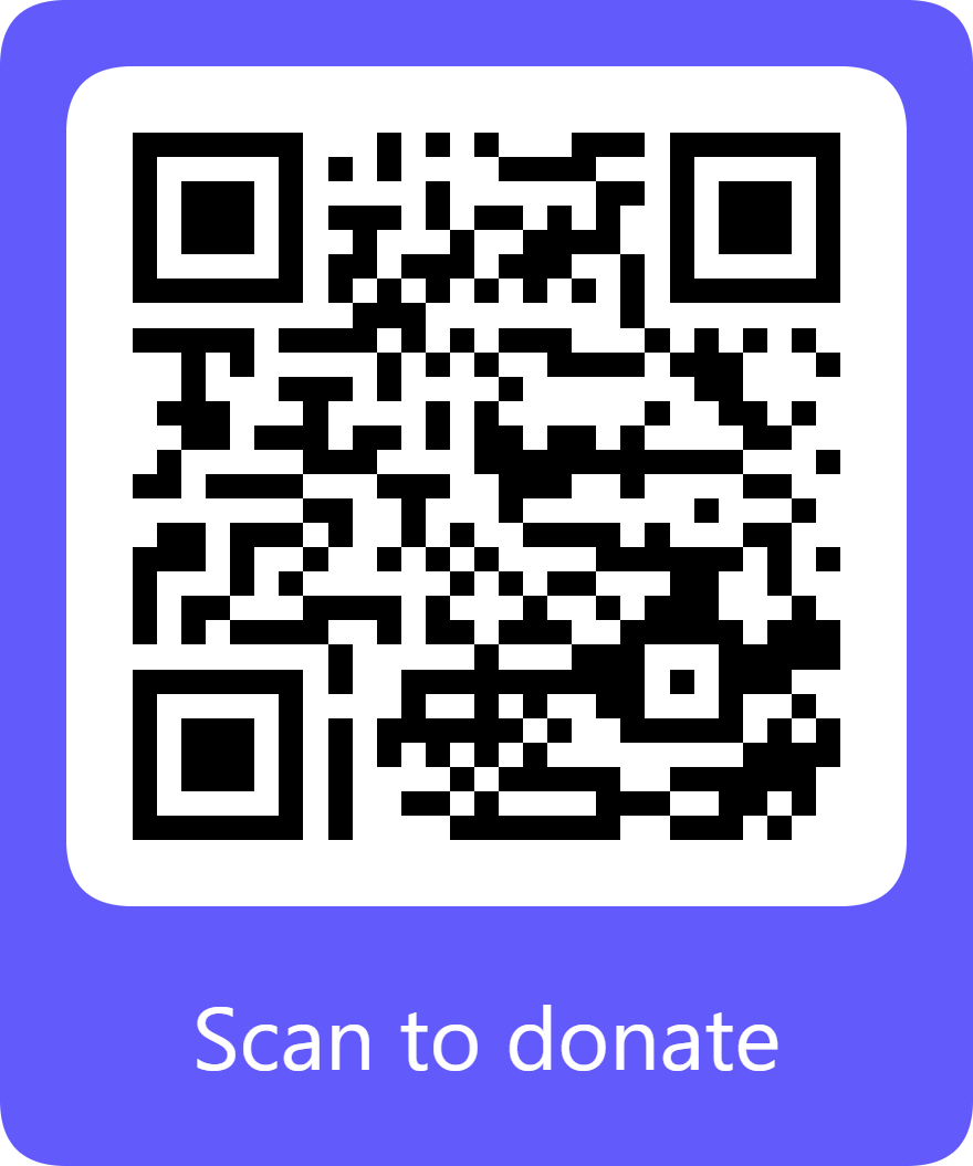 Stripe donation QR code